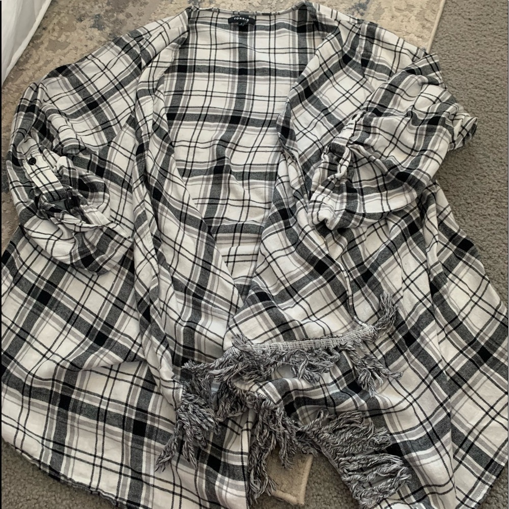 Torrid flannel cardigan